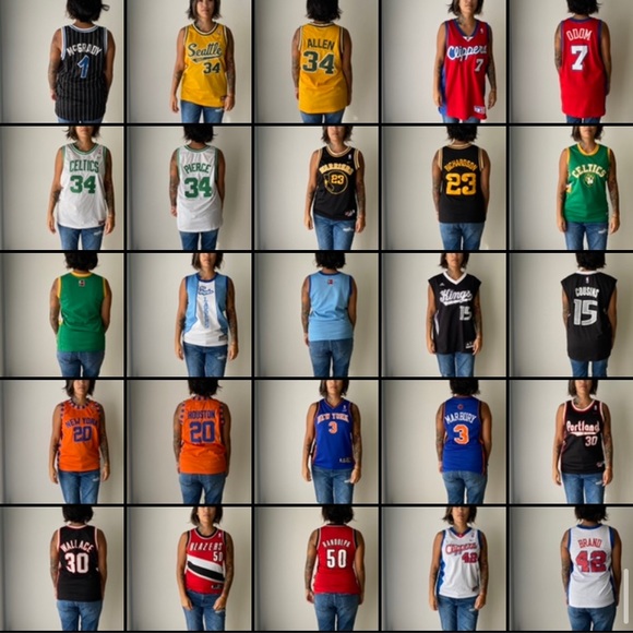 Philadelphia 76ers pink jersey— youth size M - Picture 5 of 7